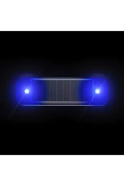Choice18 1pcs Blue Solar Power Warning Light for Car Motorcycles LED Flashlig...
