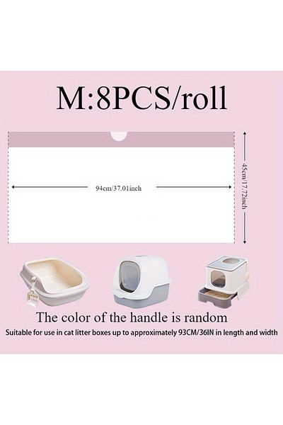 Choice 1roll M 1/2/3rolls Disposable Cat Litter Bags Disposable Pet Waste Bag With Drawstring Quick Clean P