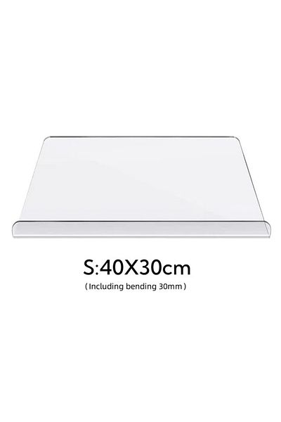 Choice 40X30cm Acrylic Cutting Boards for Kitchen Counter Clear Cutting Board for Countertop with Lip Non S