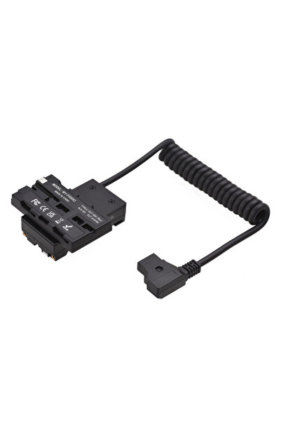 Andoer كابل طاقة مزدوج الجوانب F550 NP-F على شكل صليب إلى D-Tap لضوء LED لشاش...