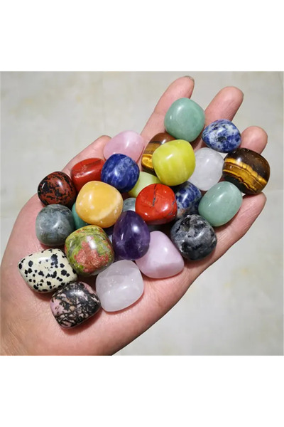 Choice أحجار كريستال مختلطة 100 جرام عالية الجودة من الأحجار الطبيعية الملونة، أحجار مصقولة طبيعية مصقولة