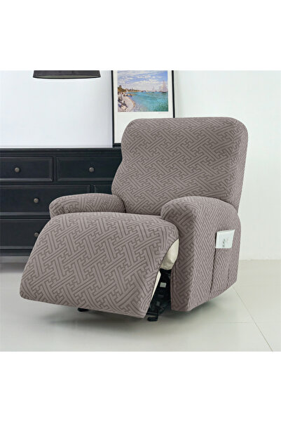 Choice 1seat A2 4Pcs/set Jacquard Recliner Sofa Cover Stretch Armchair Slipco...