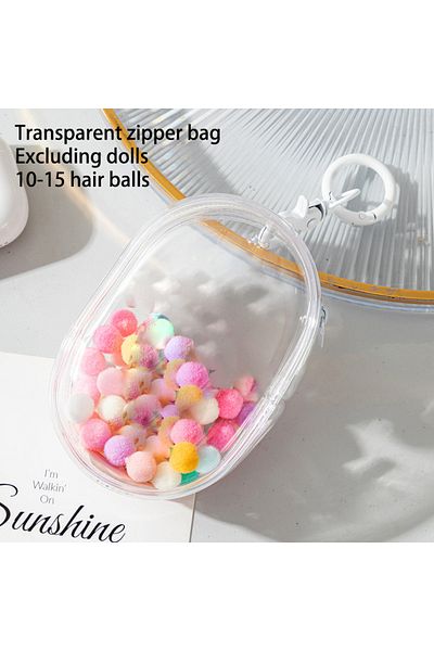 ZTOYL B2 10CM Plush Doll Out Bag PVC Transparent Cotton Doll Transparent Display Pouch Clear Storage Case