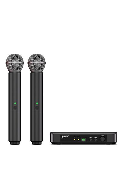 Choice GO1-2black-EUplug Karaoke Mic G-MARK GO1.2 Wireless Microphone Professional UHF Frequency Adjustable