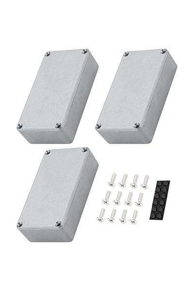 Choice 122x66x39.5MM DaierTek 3PCS 125B 1590N1 Aluminum Guitar Effect Pedal Enclosure Metal Stomp Box Enclo