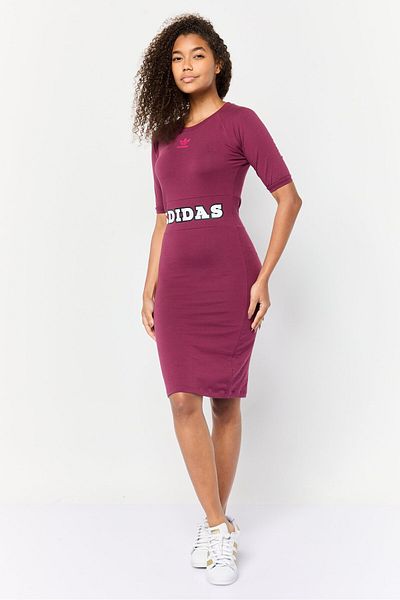 adidas Women Sportswear Fit Outdoor Mini Dress, Burgundy