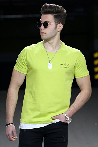 Madmext Ανδρικό πράσινο μπλουζάκι 4521