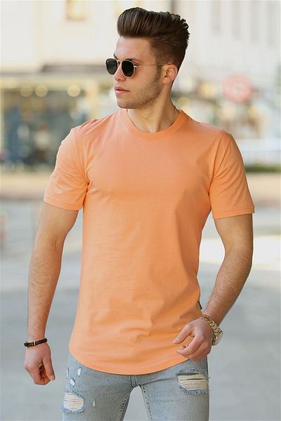 Madmext Ανδρικό μπλουζάκι Basic Orange 4500