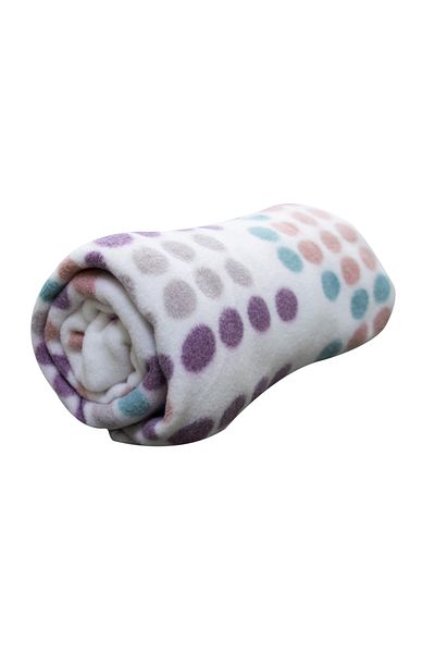 Homelux Fleece blanket 100x160 cm polka dots