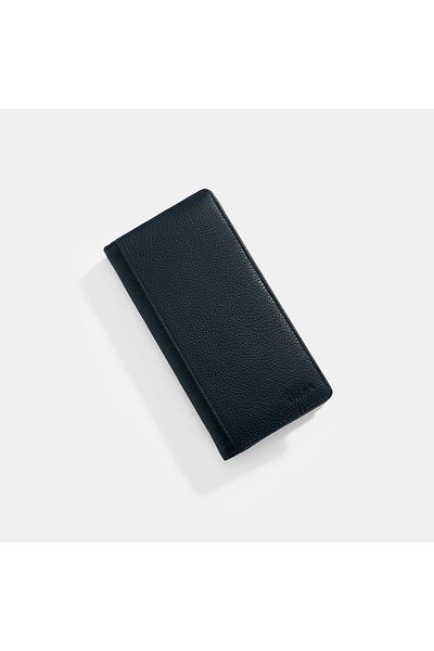 Desa Men's Navy Blue Leather Wallet