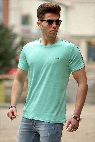 Madmext Basic Ανδρικό Πράσινο T-Shirt 4513