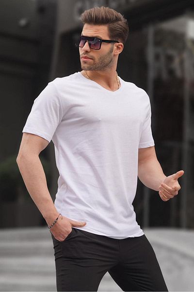 Madmext Weißes T-Shirt 5281