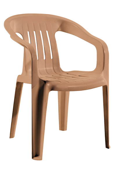 Papatya Elit Koltuk Teak 6lı Paket - Plastik Bahçe Balkon Sandalyesi