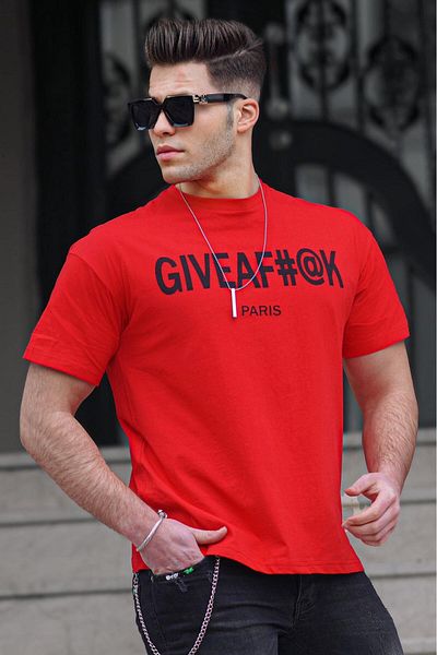 Madmext Rotes Herren-T-Shirt 4969