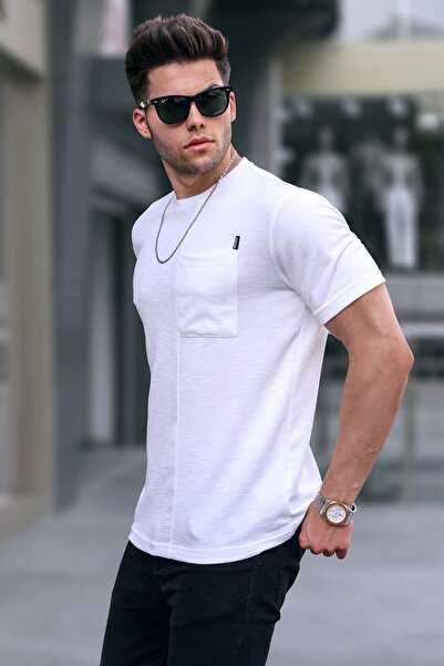 Madmext Μπλουζάκι με λευκή τσέπη Basic 5880