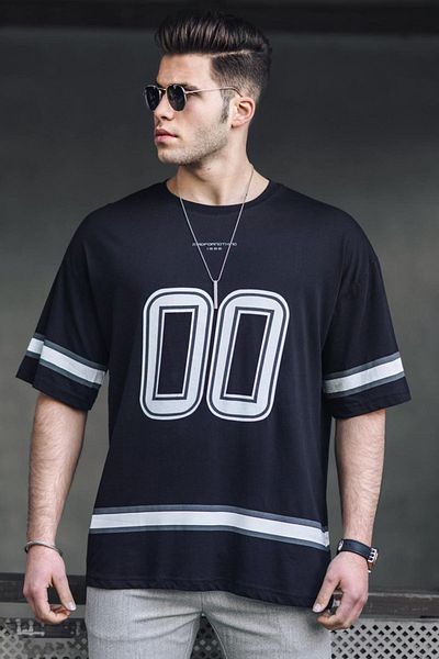 Madmext Ανδρικό μαύρο T-shirt 4974