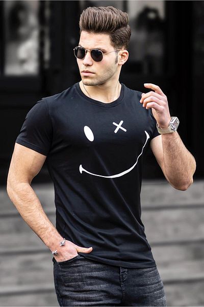 Madmext Μαύρο T-Shirt 5060