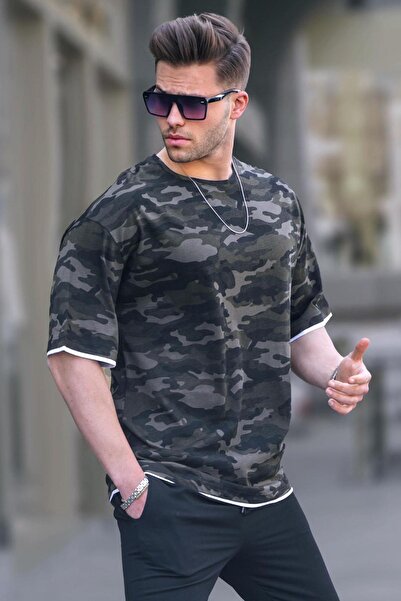 Madmext Μαύρο ανδρικό μπλουζάκι 4983