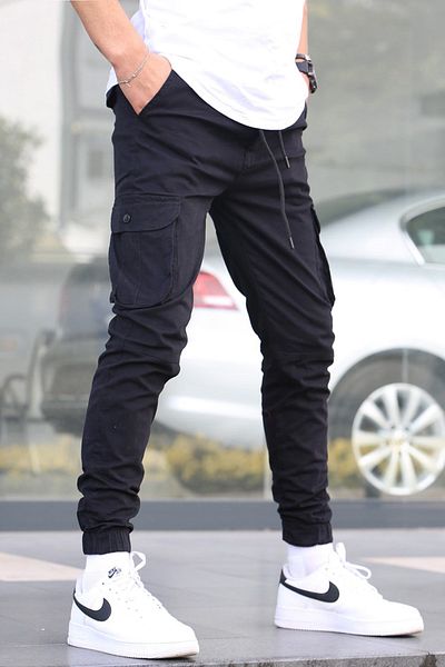 Madmext Μαύρο παντελόνι Jogger Slim Fit 5740