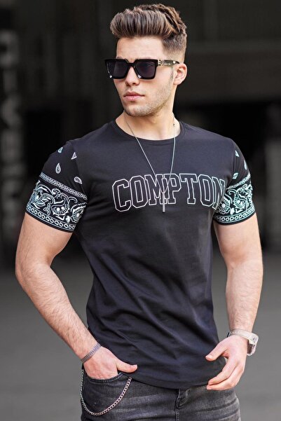 Madmext Black Men's T-Shirt 4988