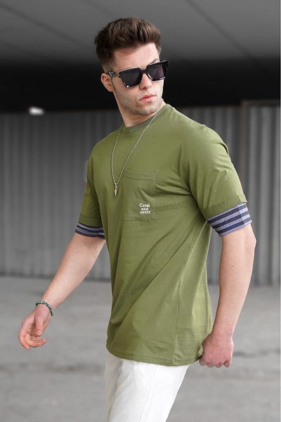 Madmext Ανδρικό T-Shirt Χακί 5806