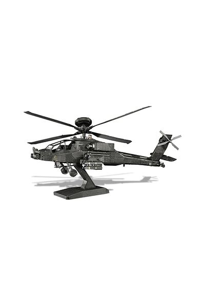 ROKR Puzzle 3D Piececool, Elicopter AH-64 Apache, Metal, 145 piese