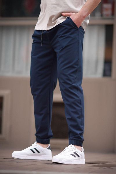 Madmext Ανδρικό παντελόνι Jogger Petrol Blue 6529