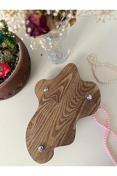 SAMMWOOD Luxury Natural Wood Presentation Rack, Wooden Leg Presentation Rack, Organizer, Desk Organizer