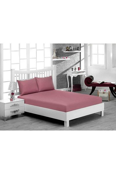 Homelux Bed sheet for 1 person with elastic, Home, 100% cotton, 90x200 cm, strawberries