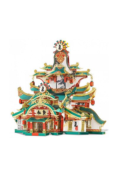 ROKR Piececool 3D Puzzle, Ancient Academy, Metal, 258 pieces