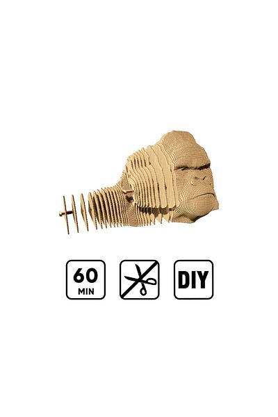 ROKR 3D Puzzle, GORILLA, Cardboard, 116 pieces