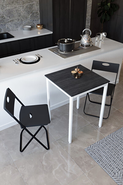 Flinder Balkon Bahçe Mutfak 3' lü Bistro Set Masa Sandalye Takımı