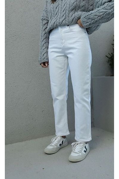Shield Life White Mom Jean Super High Waist No Show Women's Pants
