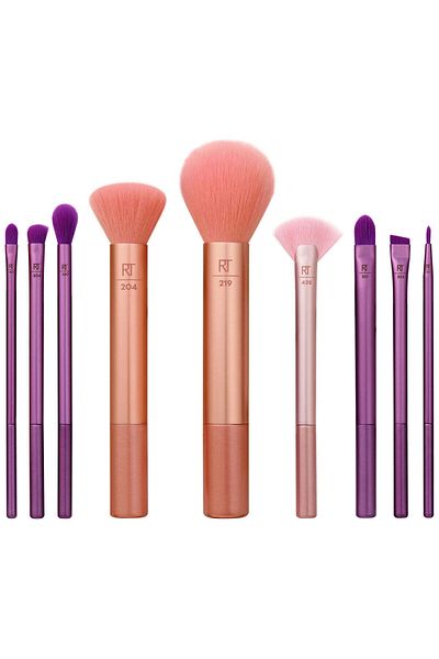 Real Techniques Insta Artist Brush Kit For Foundation, Blush, Bronzer, Concealer, 9 Piece Set