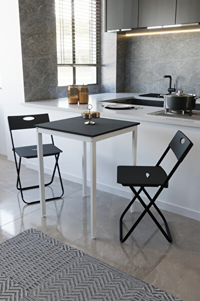 Flinder Balkon Bahçe Mutfak 3' lü Bistro Set Masa Sandalye Takımı