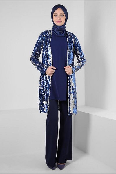 Alvina PUL PAYETED DOUBLE JACKET TUNIC 43945