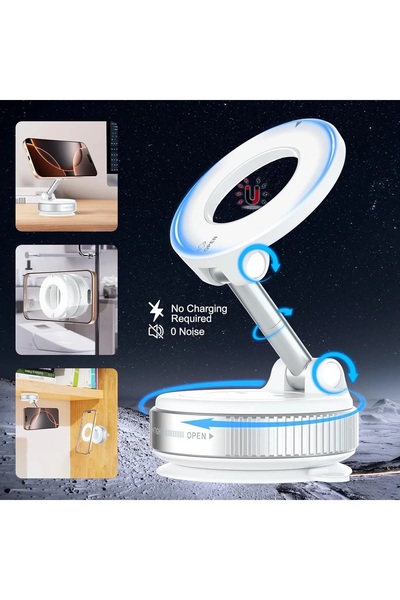 Montbell 360 Dönebilen Ayarlanabilir Araç içi Telefon Tutucu Vakumlu Magsafe Telefon Tutucu