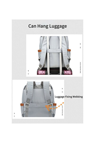 Generic New Canvas Backpack Large Capacity Multifunctional Mother And Baby Leisure Stroller Bag