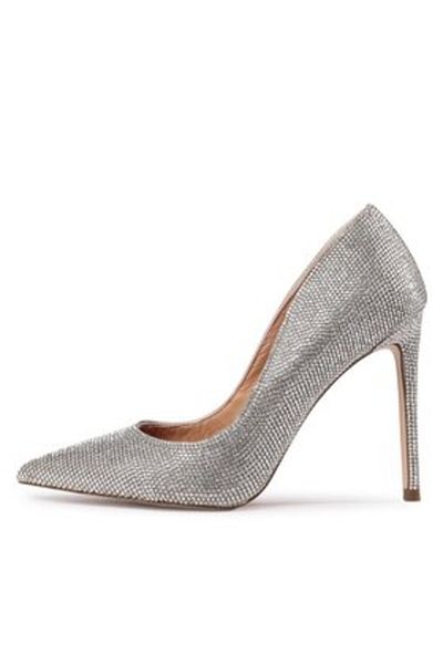 Steve Madden pantofi cu toc dama steve madden SM11000751 argintiu