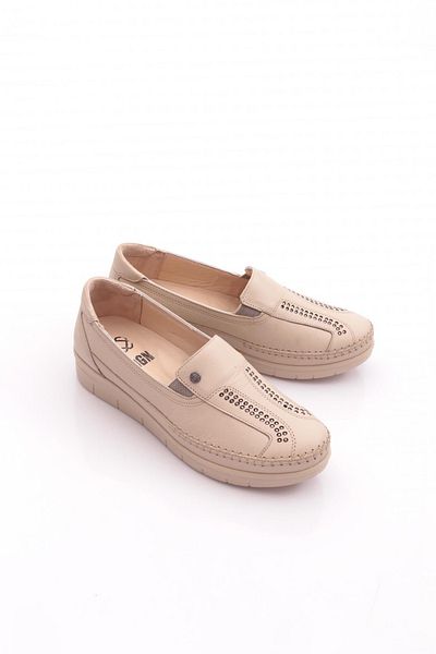 DGN Women's Comfort Shoes Genuine Leather Beige 31133998