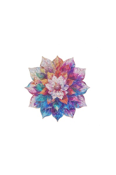 Rolife Puzzle 2D, Mystic Mandala Flower, Rowood, 200 piese