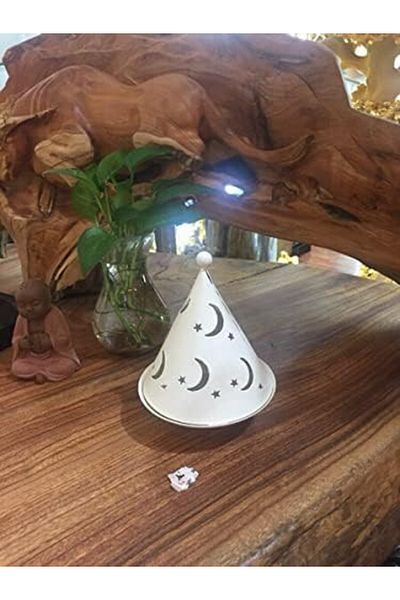 Hosoncovy lanternă decorativă, metal, alb