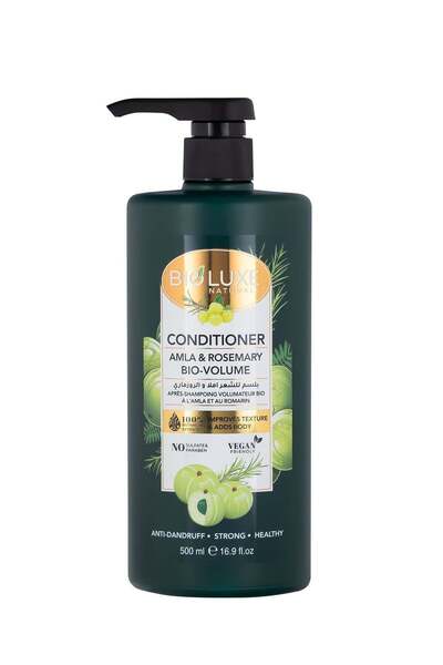 BIOLUXE بلسم طبيعي للشعر بخلاصة الأملا وإكليل الجبل بيو-فوليوم 500 مل