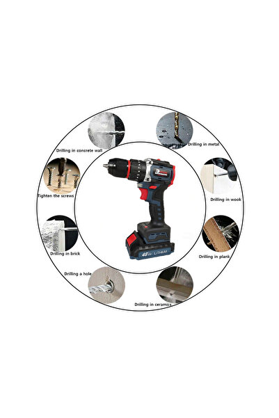 DEFONS 48V Lithium Cordless Drill – Powerful, Versatile & Durable