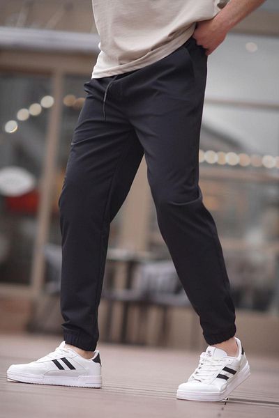 Madmext Ανδρικό μαύρο παντελόνι Jogger 6529