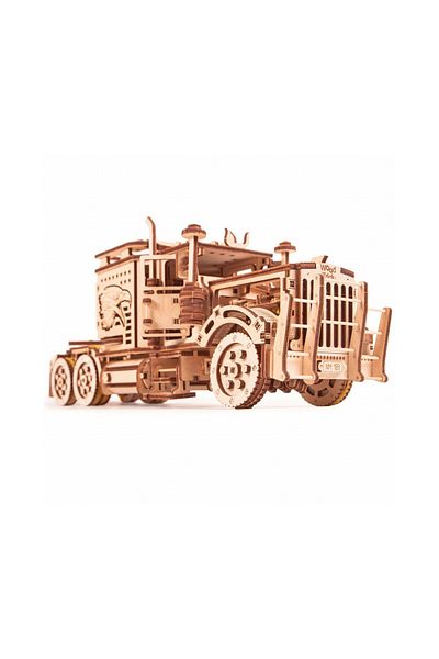 Wood Trick 3D Mechanical Puzzle, Big Rig Truck, WT, Wood, 485 Pieces