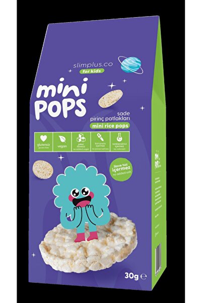 Slim+ ميني بوبس أرز بوبس 30 جرام
