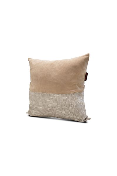 Homelux Sauvage decorative pillowcase, 45x45 cm, 70% cotton, with zipper, beige/white
