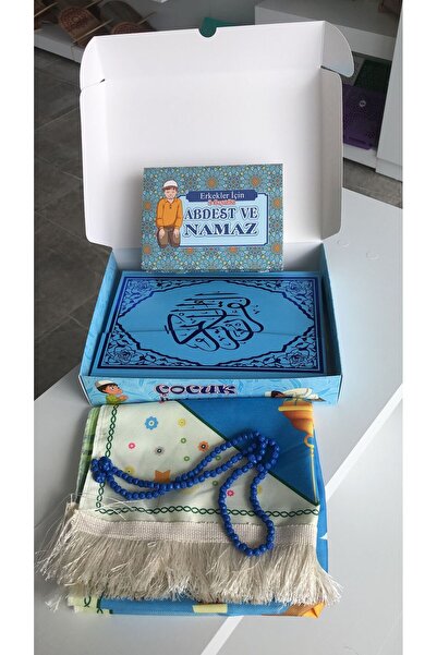 Haktan Yayın Dağıtım Çocuk İbadet Seti Erkekler İçin Mavi