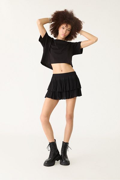 Stradivarius Oversize cropped T-shirt